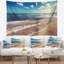 Îlot de plage tropical mer en tapisserie gili-28507267