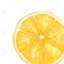 «Lemon Slice», toile encadrée jaune - art mural de cuisine-119864223