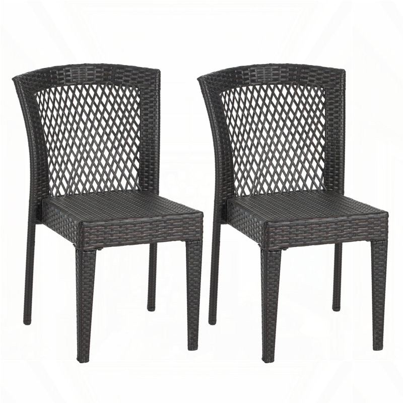 Ensemble de 2 chaises de salle à manger d'extérieur