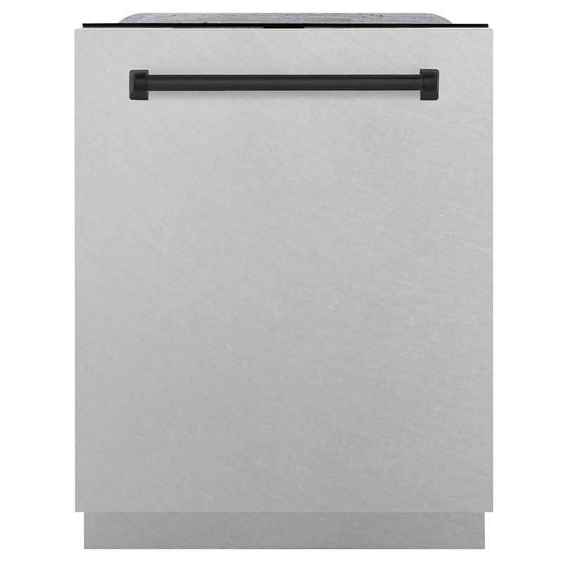 ZLINE Autograph Edition 24" Touch Control Tall Tub Dishwasher in Fingerprint Resistant Stainless Steel, Black