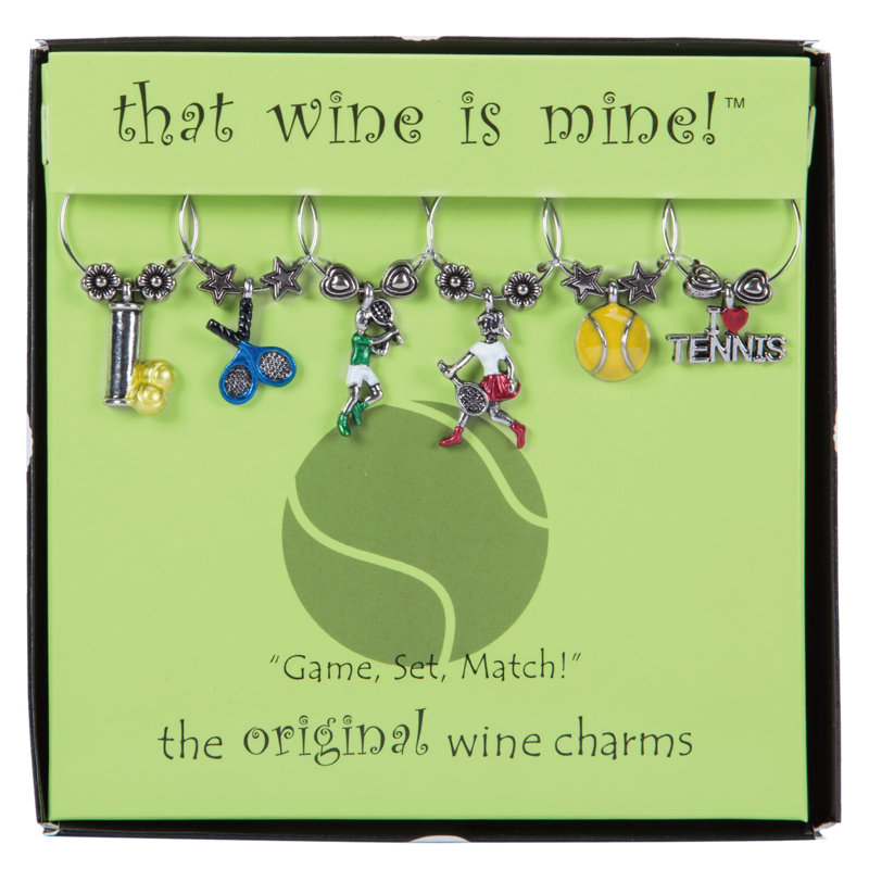 Milanna Gold Brass Stainless Steel Wine Charm