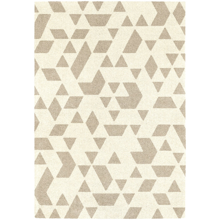 School Geometric Area Rug
