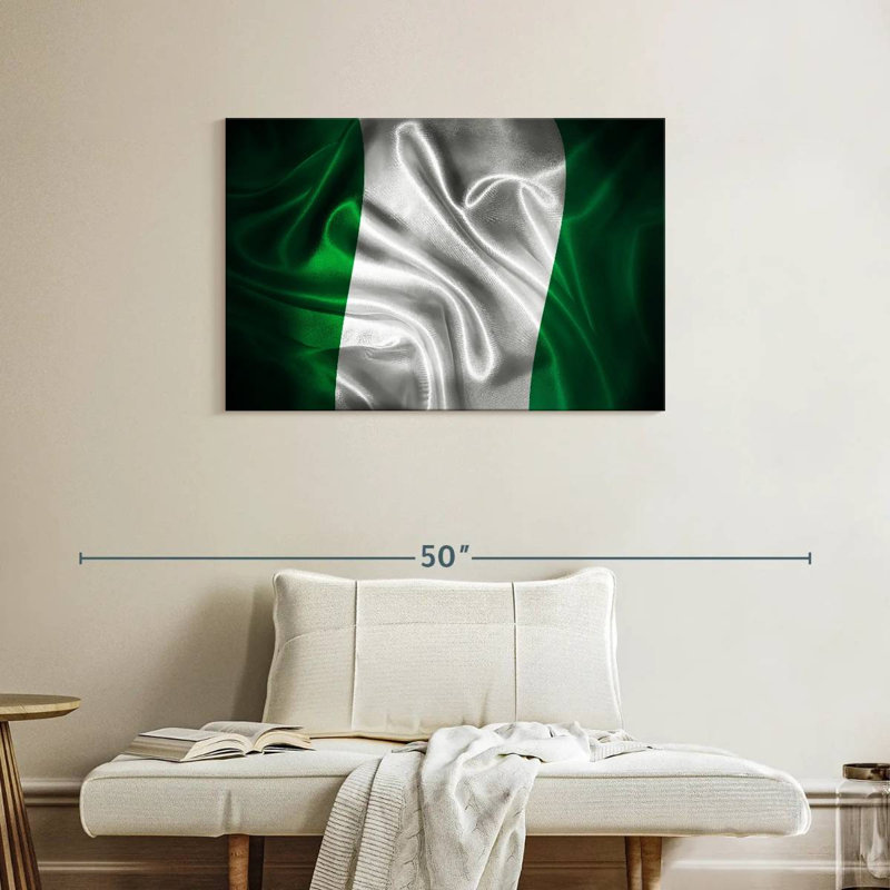 Borges Vignette Nigeria Flag, 24" H x 36" W