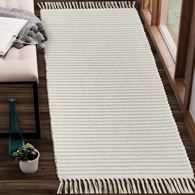 Annzley Bath Rug, Beige/Ivory, Single - 72" L x 24" W