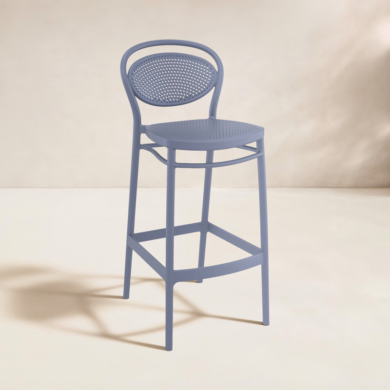 Tabouret de bar Sparks, Gris foncé, Tabouret de bar (siège d'une hauteur de 29,5 po)