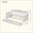 Wooden Daybed With 2 Drawers, Sofa Bed For Bedroom Living Room,No Box Spring Needed
