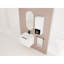 Meuble-lavabo de salle de bain avec lavabo en céramique