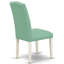 Cet ensemble de salle à manger 5 pièces comprend une table ovale en bois avec feuille papillon et 4 chaises rembourrées en similicuir pour étang, blanc lin-421326286-471855434-471855478