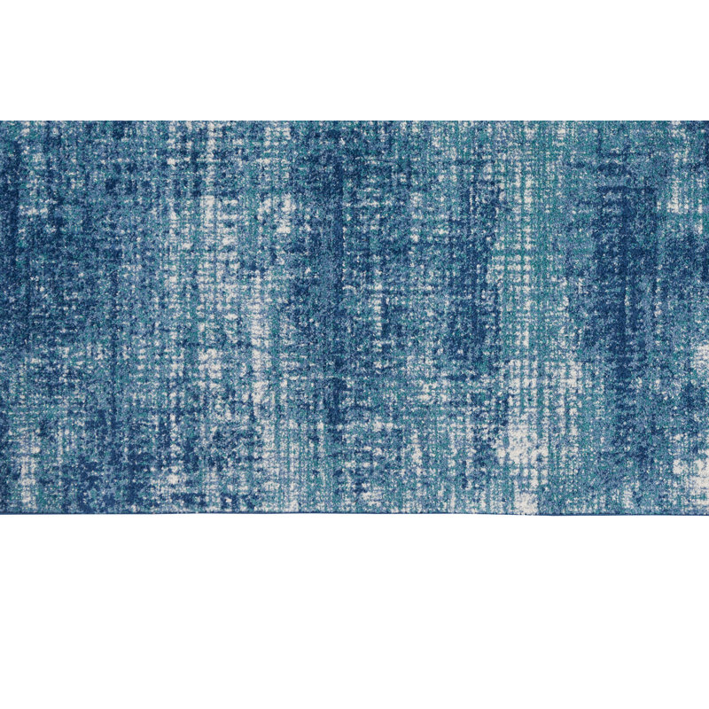 Ivory Abstract Power-Loomed Synthetic Rug 7'10" x 9'10"