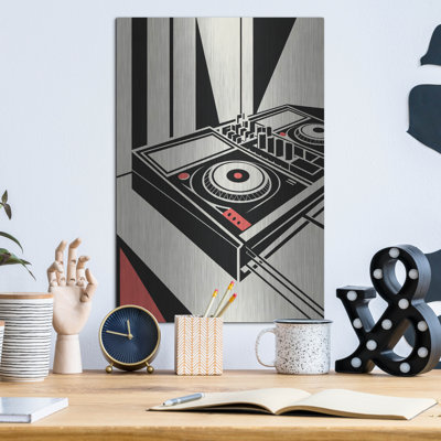 Bauhaus Dj Mixer by Andreas Magnusson Metal Wall Art
