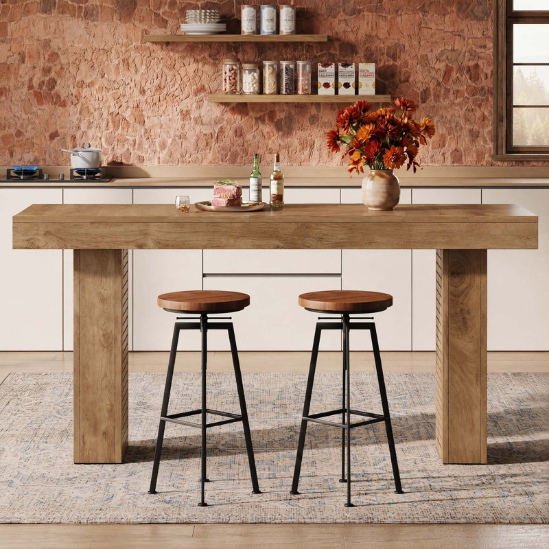 Table de bar 71 po, 71 po, 71 po, 71 po, Naturel
