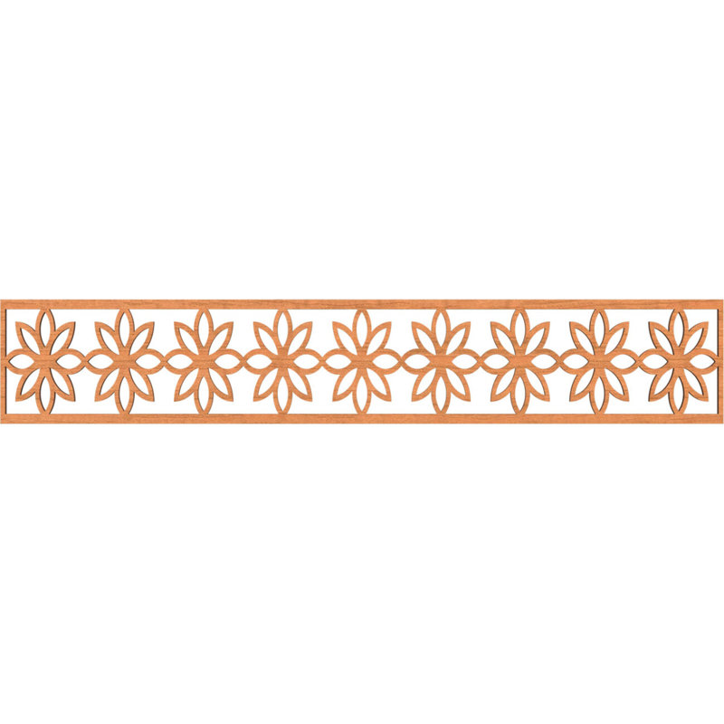 Moulure de cerisier 46, l 5/8 po x H 8 po x T 1/4 po, cerisier, H 8 po x l 46,625 po x P 0,25 po, Cerisier