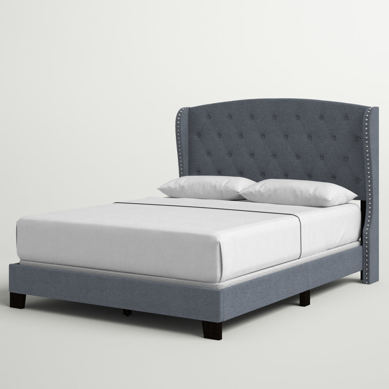 Andover Mills™ Zest Upholstered Bed & Reviews | Wayfair