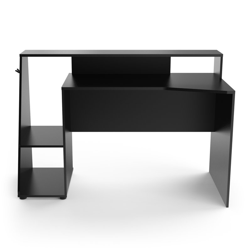 Sameul 138Cm Matt Black Gaming Desk