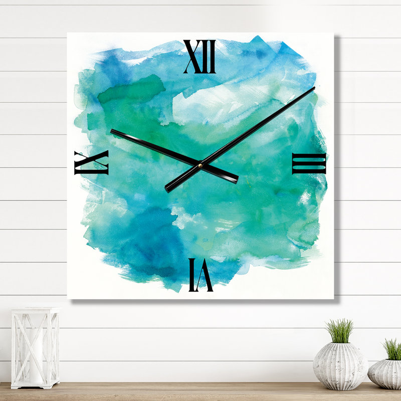 Horloge murale en verre de mer, Grand