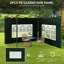 Childersburg Gazebo Side Panels with Window for 3x3(m) or 3x6m Gazebo-1978927281