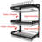 Stainless Steel Wall Mount Dish Drying Rack With Adjustable Height 3-Tier Kitchen Organizer Storage Shelf And Drain Tray