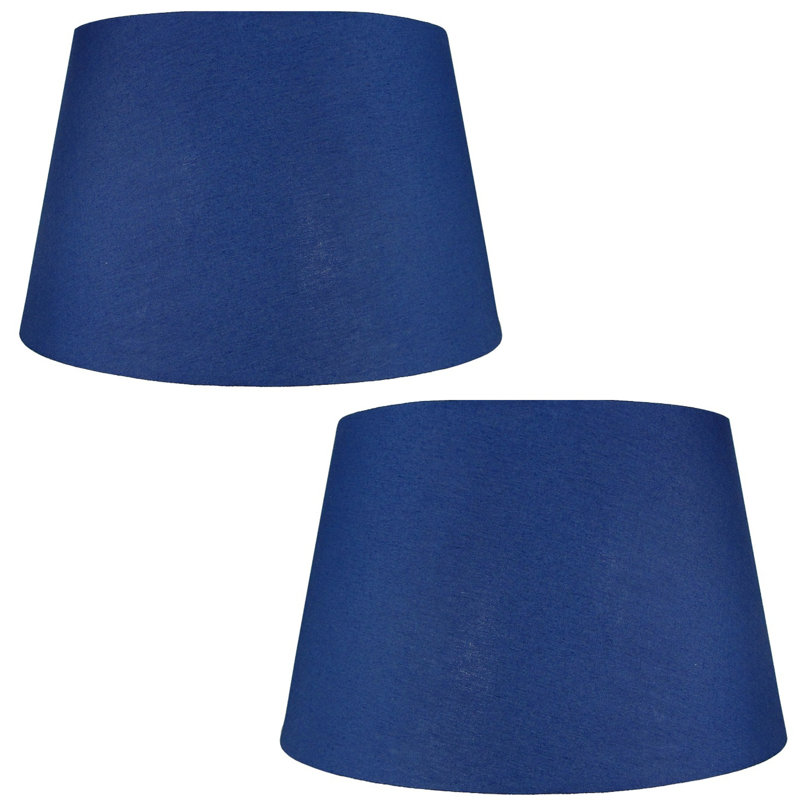 Talaina 25cm H Cotton Lamp Shade, Navy Blue