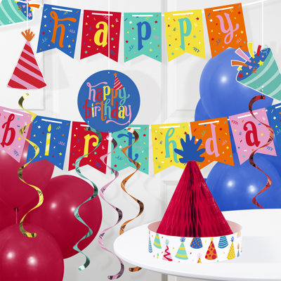 Hats Off Birthday D&eacute;cor Set 35 ct