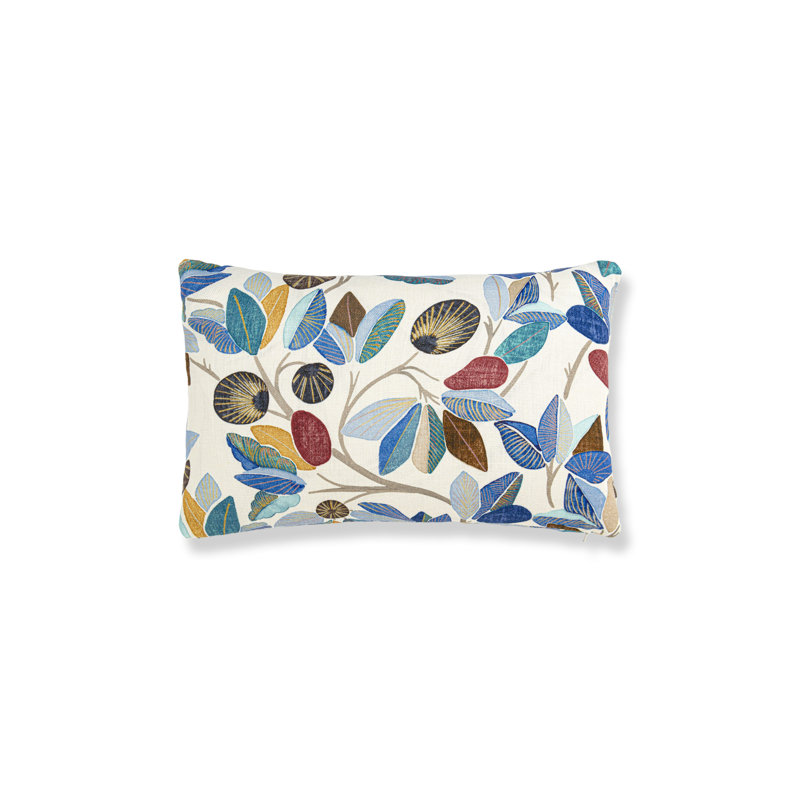 Color Pop Floral Pillow Cover & Insert, Cobalt, Rectangle 14"H x 22"W