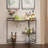 Mirror Shelf Metal Bar Cart-1979434081
