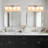 30.7" 4-Light Dimmable Bathroom Vanity Light with Frosted Glass Shades-384108497