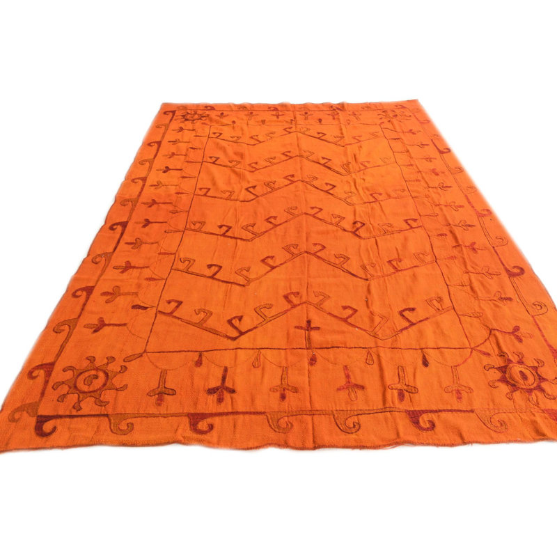 Tapis orange Nathanael