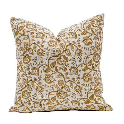 Krinto Floral Linen Reversible Pillow Cover 