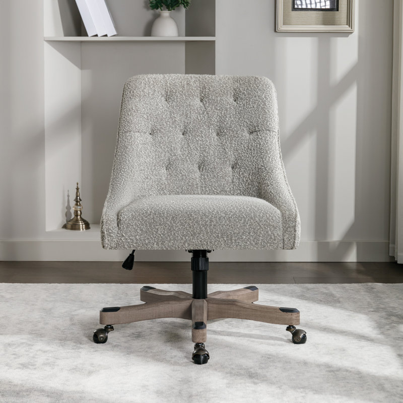 Chaise de bureau Tindal, Sel / poivre