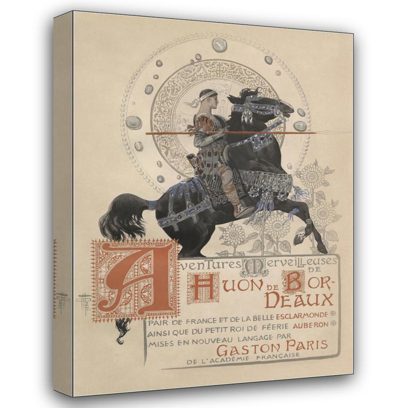 «Illustration to the Huon De Bordeaux Epic» par Manuel Orazi, reproduction d'art sur toile tendue avec châssis