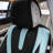 Hybrid70 Deluxe Faux Leather Car Seat Covers with Modern Pattern Front Set-87289285