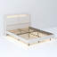 Base de lit plateforme moderne avec lumières DEL et station de charge USB