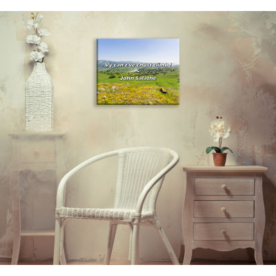 Artsy Quote "Vy can’t ve chust climb !" By John Salathe Gallery Wrapped Canvas