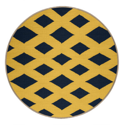 Machine Washable Trellis Brown Area Rug