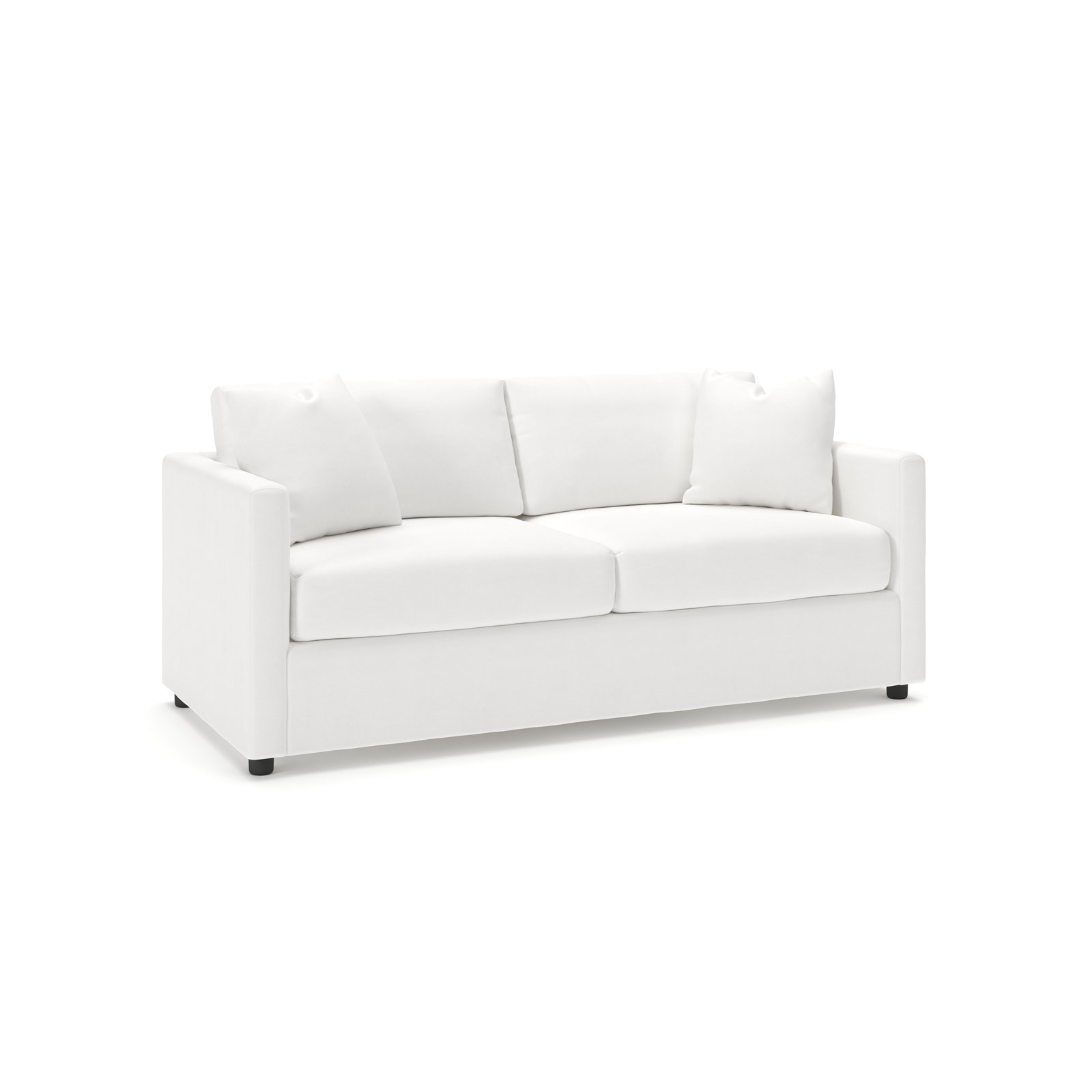Godwin 75'' Upholstered Sleeper Sofa, Bayou Off White Canvas