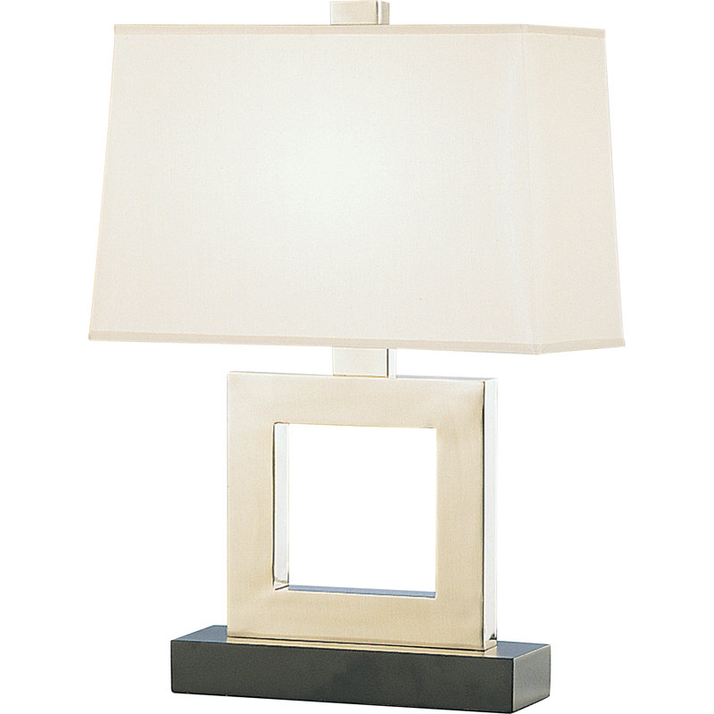 Doughnut Table Lamp, Antique Silver