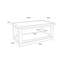 Harrell Frame Coffee Table with Storage-101515140