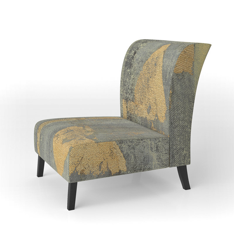 Fauteuil de chambre rembourré Glam Metallic Form I - Modern