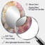 Mandala doré rose I - miroir décoratif géométrique ovale sur métal-771191058