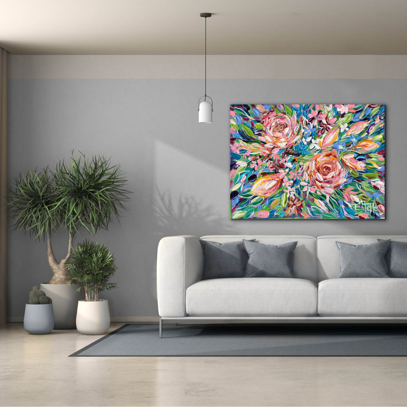 «Potpourri 2» par Estelle Grengs, H 40 po x l 54 po x P 1,5 po