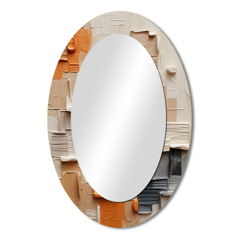 Miroir mural Minimalisme géométrique Wizards Collage - Beige, H 36 po x l 24 po