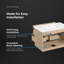 OVE Decors Amara Meuble-lavabo de salle de bain flottant simple en bouleau Sahara