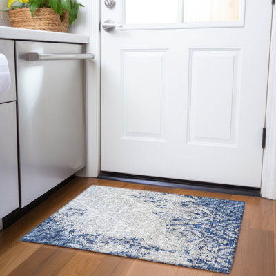 Tapis intérieur / extérieur rectangulaire avec envers antidérapant