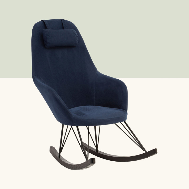 Chambers Upholstered Rocking Chair, Blue