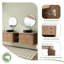 Meuble-lavabo flottant mural 72 po avec comptoir en quartz et portes et tablettes de rangement à fermeture en douceur-248683854