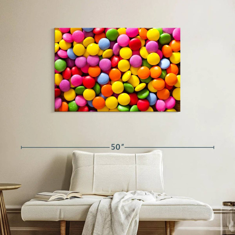 Bonbons colorés Yarlin, H 26 po x l 39 po
