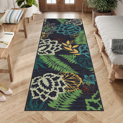Belmiro Washable Floral Indoor Rug