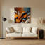«Music Violin», art mural en métal noir-1215343973