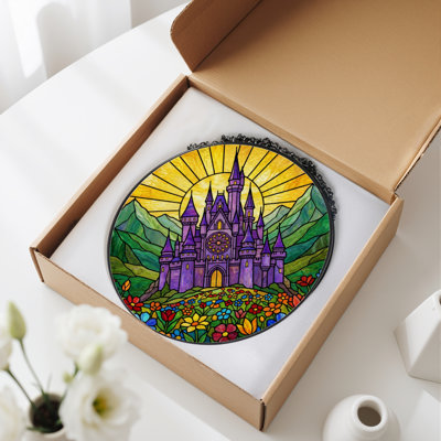 Panneau de vitrail 12 "H Garden Garden