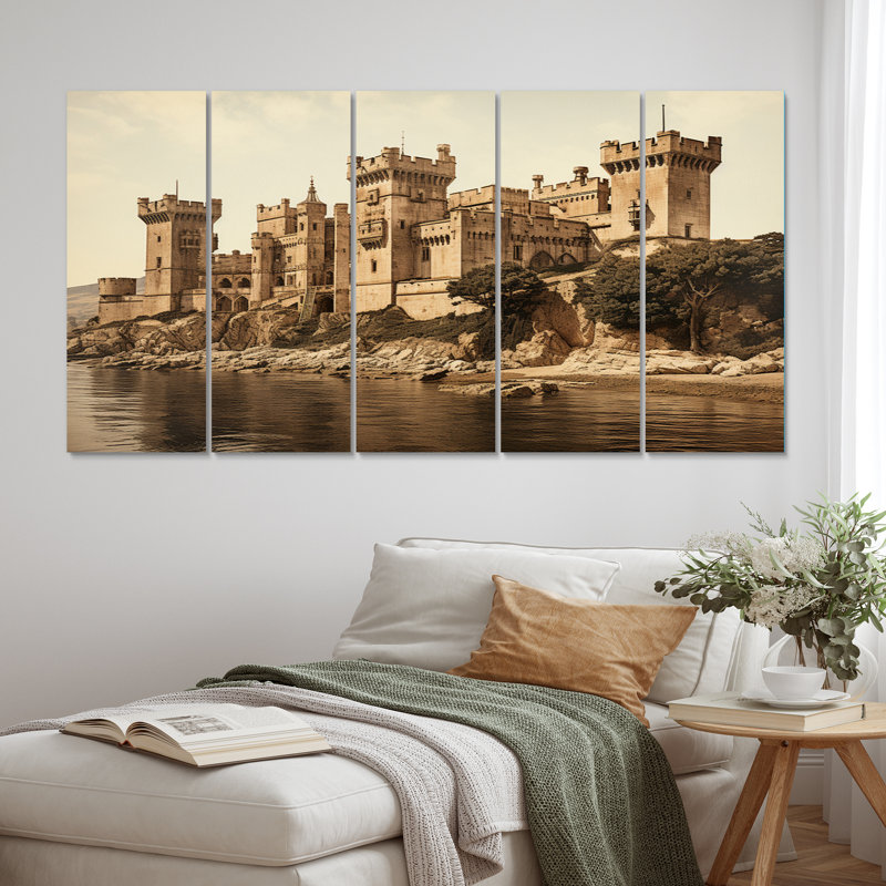 Châteaux, élégance historique classique - art mural en métal Châteaux